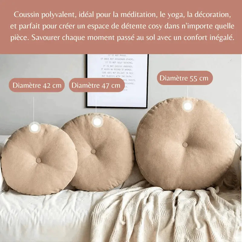 Coussin Yoga Rond - Coussea