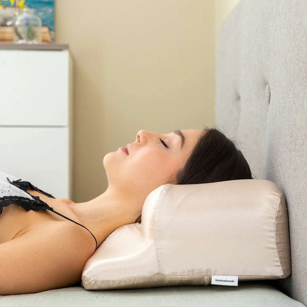 Coussin Cervical Anti-rides En Satin - Coussea