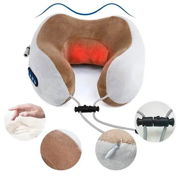 Coussin Massage Nuque De Voyage Rechargeable - Coussea