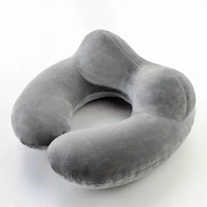 Coussin Nuque Avion Gris Et Gonflable - Coussea