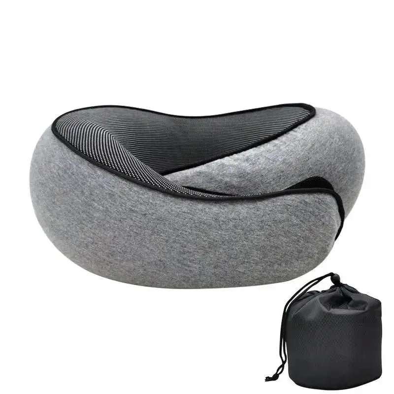 Coussin Nuque Voyage Gris Et Confortable - Coussea