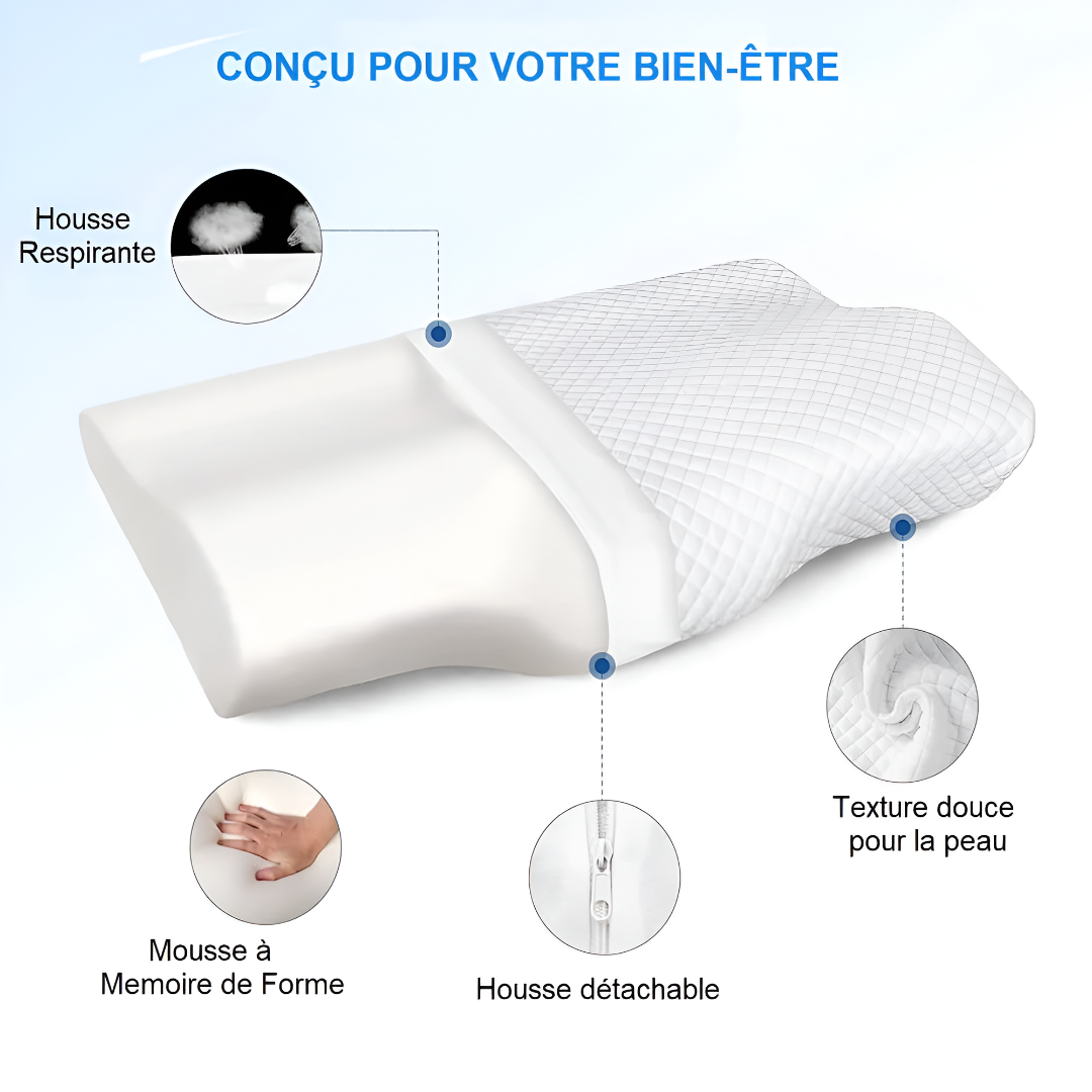 Coussin Orthopédique Cervicales Coussea