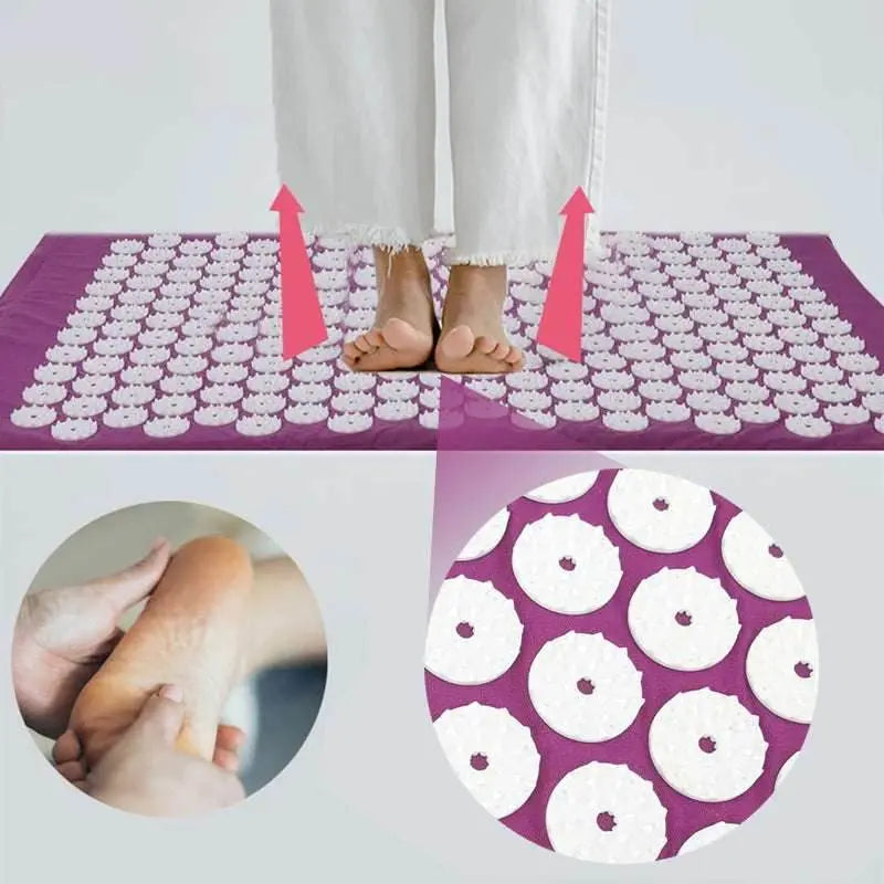 Coussin Massant Shiatsu De Couleur Violette - Coussea