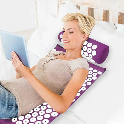 Coussin Massant Shiatsu De Couleur Violette - Coussea